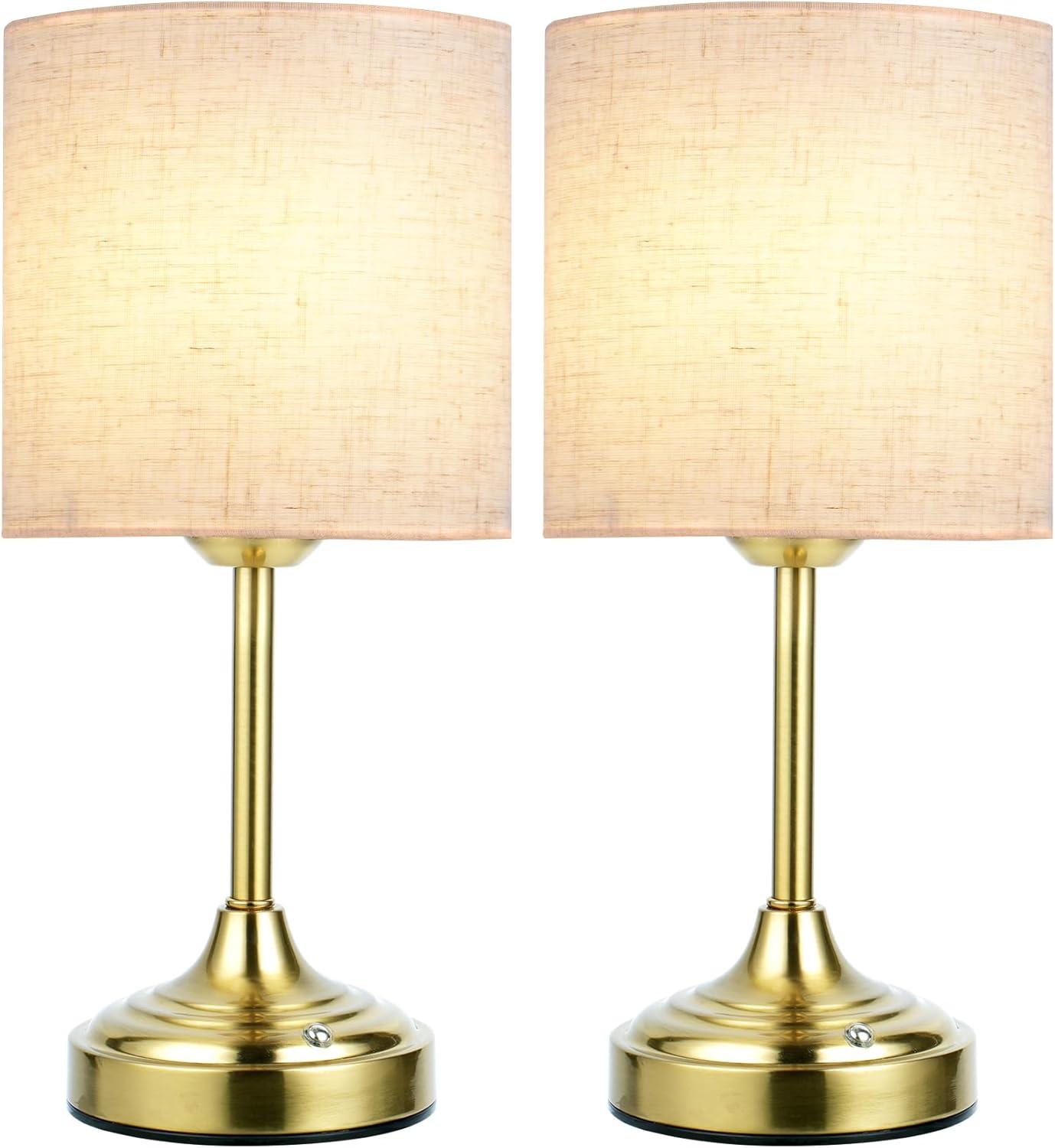 imageCordless Table Lamp 8000mAh Dimmable 2700K Touch Control Portable LED Wireless Rechargeable Battery Operated Desk Lamp Kitchen Lamp Fabric Shade for Dining Room Bedroom Living Room13inches