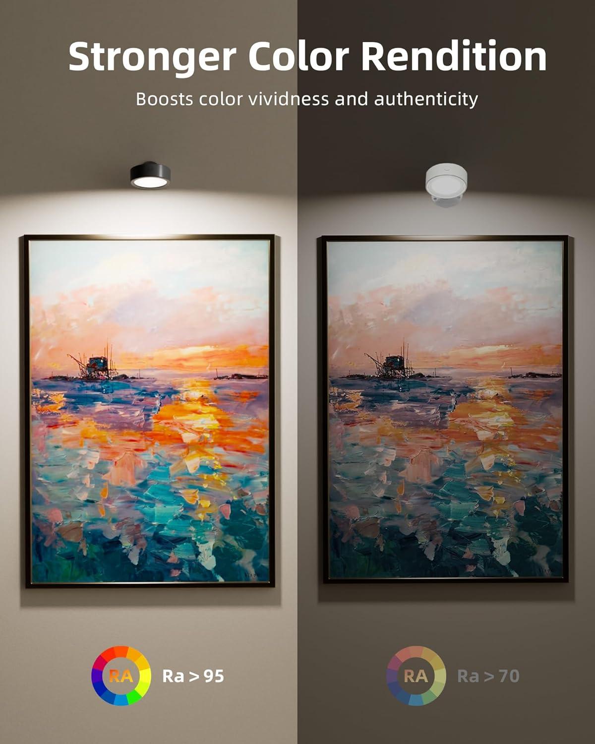 imageEZVALO LED Wall Mounted Lights 5500mAh Rechargeable Wall Sconces Lamp 3 Color Temps ampamp Remote and Touch Control 360Rotation Dimmable Cordless Wall Light for Bedroom Reading Study Bedside 2 PackWood