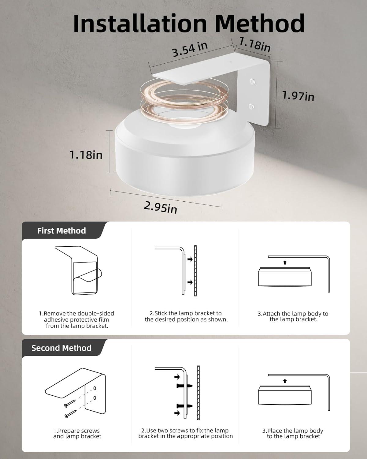 imageEZVALO Picture Lights for Wall 2000mAh Rechargeable Battery Magnetic Poster Lights with 3 Color Temps ampamp 12 RGB Remote Dimmable Timer Painting Light Wall Decor Light for Art Display Frame 6 PackWhite