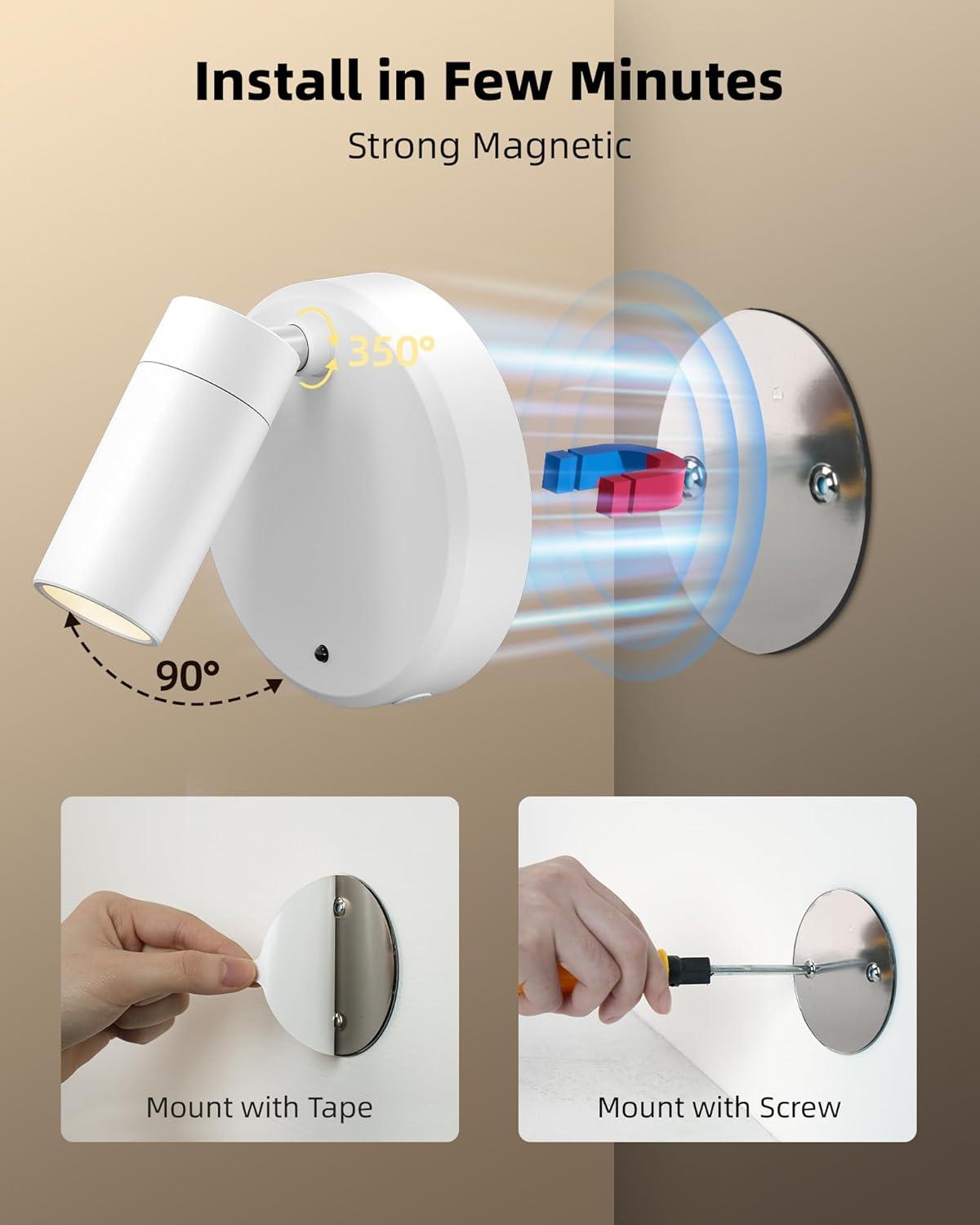 imageEZVALO Spotlights Indoor with Remote 5500mAh Rechargeable Picture Lights Wireless LED Uplighting with TimerDimmable 3CCT Display Lights for Plant Painting Artwork Accent Lighting 2PackBlackWhite