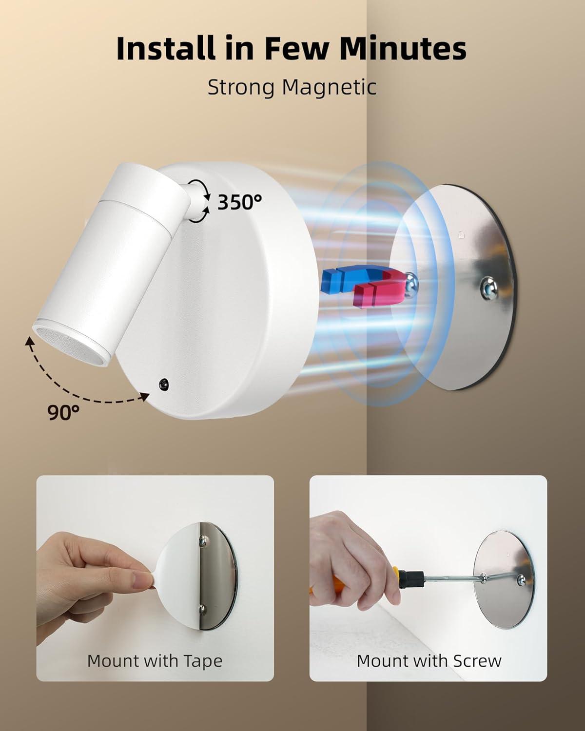 imageEZVALO Spotlights Indoor with Remote 5500mAh Rechargeable Picture Lights Wireless LED Uplighting with TimerDimmable 3CCT Display Lights for Plant Painting Artwork Accent Lighting 2PackBlackWhite