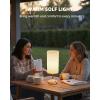 imageBedside Table Lamp Cordless Dimmable Touch Timer 2700K Bedroom Portable LED Wireless Rechargeable Battery Operated Desk Lamp Fabric Shade WoodGrain Finish Living Room Dining RoomWood