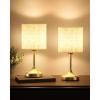 imageCordless Table Lamp 8000mAh Dimmable 2700K Touch Control Portable LED Wireless Rechargeable Battery Operated Desk Lamp Kitchen Lamp Fabric Shade for Dining Room Bedroom Living Room13inches