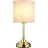 imageCordless Table Lamp 8000mAh Dimmable 2700K Touch Control Portable LED Wireless Rechargeable Battery Operated Desk Lamp Kitchen Lamp Fabric Shade for Dining Room Bedroom Living Room13inches