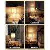 imageCordless Table Lamp 8000mAh Dimmable 2700K Touch Control Portable LED Wireless Rechargeable Battery Operated Desk Lamp Kitchen Lamp Fabric Shade for Dining Room Bedroom Living Room13inches