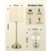 imageCordless Table Lamp 8000mAh Dimmable 2700K Touch Control Portable LED Wireless Rechargeable Battery Operated Desk Lamp Kitchen Lamp Fabric Shade for Dining Room Bedroom Living Room179inches