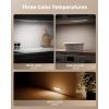 imageEZVALO 10inch Under Cabinet Lighting 2500mAh Rechargeable Motion Sensor Lights Indoor with 3 Color Temps 2 Pack Magnetic Closet Light 80 LED Dimmable Under Counter Lights for Kitchen Shelf StairSilver