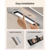imageEZVALO 10inch Under Cabinet Lighting 2500mAh Rechargeable Motion Sensor Lights Indoor with 3 Color Temps 2 Pack Magnetic Closet Light 80 LED Dimmable Under Counter Lights for Kitchen Shelf StairBlack