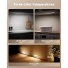 imageEZVALO 10inch Under Cabinet Lighting 2500mAh Rechargeable Motion Sensor Lights Indoor with 3 Color Temps 2 Pack Magnetic Closet Light 80 LED Dimmable Under Counter Lights for Kitchen Shelf StairSilver