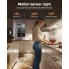 imageEZVALO 3 Pack 7 Motion Sensor Light Indoor Wireless Under Cabinet Lighting 30 LED Rechargeable Closet Lights Dimmable 3 Color Temperatures Counter Lights for Wardrobe Pantry Bedroom KitchenWhite