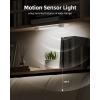 imageEZVALO 3 Pack 7 Motion Sensor Light Indoor Wireless Under Cabinet Lighting 30 LED Rechargeable Closet Lights Dimmable 3 Color Temperatures Counter Lights for Wardrobe Pantry Bedroom KitchenWhite