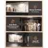 imageEZVALO 3 Pack 7 Motion Sensor Light Indoor Wireless Under Cabinet Lighting 30 LED Rechargeable Closet Lights Dimmable 3 Color Temperatures Counter Lights for Wardrobe Pantry Bedroom KitchenBlack