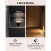 imageEZVALO 3 Pack 7 Motion Sensor Light Indoor Wireless Under Cabinet Lighting 30 LED Rechargeable Closet Lights Dimmable 3 Color Temperatures Counter Lights for Wardrobe Pantry Bedroom KitchenBlack