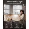 imageEZVALO 5 Pack Under Cabinet Lighting Rechargeable Motion Sensor Light LED Closet Lights Wireless 5700K Dimmable Timer Magnetic with Remote Control for Kitchen Closet StairCool White
