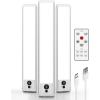 imageEZVALO 5 Pack Under Cabinet Lighting Rechargeable Motion Sensor Light LED Closet Lights Wireless 5700K Dimmable Timer Magnetic with Remote Control for Kitchen Closet StairCool White