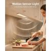 imageEZVALO 5 Pack Under Cabinet Lighting Rechargeable Motion Sensor Light LED Closet Lights Wireless 5700K Dimmable Timer Magnetic with Remote Control for Kitchen Closet StairWarm White