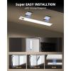 imageEZVALO 5 Pack Under Cabinet Lighting Rechargeable Motion Sensor Light LED Closet Lights Wireless 5700K Dimmable Timer Magnetic with Remote Control for Kitchen Closet StairCool White