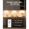 imageEZVALO 5 Pack Under Cabinet Lighting Rechargeable Motion Sensor Light LED Closet Lights Wireless 5700K Dimmable Timer Magnetic with Remote Control for Kitchen Closet StairWarm White