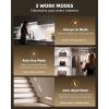 imageEZVALO 5 Pack Under Cabinet Lighting Rechargeable Motion Sensor Light LED Closet Lights Wireless 5700K Dimmable Timer Magnetic with Remote Control for Kitchen Closet StairCool White