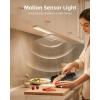 imageEZVALO 5 Pack Under Cabinet Lighting Rechargeable Motion Sensor Light LED Closet Lights Wireless 5700K Dimmable Timer Magnetic with Remote Control for Kitchen Closet StairWarm White