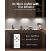 imageEZVALO 5 Pack Under Cabinet Lighting Rechargeable Motion Sensor Light LED Closet Lights Wireless 5700K Dimmable Timer Magnetic with Remote Control for Kitchen Closet StairCool White