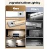 imageEZVALO 6 Pack Under Cabinet Lighting Wireless with Battery Indicator 2000mAh Rechargeable Motion Sensor Light Indoor 10inch 80 LED Under Counter Lights for Kitchen Closet 3 Color Temps Dimmable12 inch  3Pack