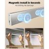 imageEZVALO 6 Pack Under Cabinet Lighting Wireless with Battery Indicator 2000mAh Rechargeable Motion Sensor Light Indoor 10inch 80 LED Under Counter Lights for Kitchen Closet 3 Color Temps Dimmable12 inch  3Pack