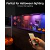 imageEZVALO 6Pack Under Cabinet Lighting Rechargeable Motion Sensor Puck Lights with Remote 3 Color Temps ampamp12 RGB Colors Magnetic Stick on Light Dimmable Under Counter Lights for Kitchen Shelf StairBlack