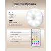 imageEZVALO 6Pack Under Cabinet Lighting Rechargeable Motion Sensor Puck Lights with Remote 3 Color Temps ampamp12 RGB Colors Magnetic Stick on Light Dimmable Under Counter Lights for Kitchen Shelf StairWhite