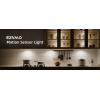 imageEZVALO 6Pack Under Cabinet Lighting Rechargeable Motion Sensor Puck Lights with Remote 3 Color Temps ampamp12 RGB Colors Magnetic Stick on Light Dimmable Under Counter Lights for Kitchen Shelf StairBlack