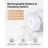 imageEZVALO 6Pack Under Cabinet Lighting Rechargeable Motion Sensor Puck Lights with Remote 3 Color Temps ampamp12 RGB Colors Magnetic Stick on Light Dimmable Under Counter Lights for Kitchen Shelf StairWhite