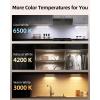 imageEZVALO 6Pack Under Cabinet Lighting with Charging Station 2000mAh Rechargeable Wireless Motion Sensor Lights 3 Color Temps Dimmable Timer Magnetic with Remote Control for Kitchen Closet Stair6Pack with Station