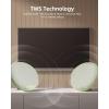 imageEZVALO Gift for Her Music Table Lamp with Wireless Charger 4 in 1 Touch Bedside Lamp Portable Bluetooth Speaker Phone Holder Dimmable LED Night Lights Birthday Gifts for Women Men Dad MomJasmine Green