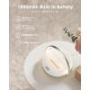 imageEZVALO Gift for Her Music Table Lamp with Wireless Charger 4 in 1 Touch Bedside Lamp Portable Bluetooth Speaker Phone Holder Dimmable LED Night Lights Birthday Gifts for Women Men Dad MomWhite
