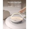 imageEZVALO Gift for Her Music Table Lamp with Wireless Charger 4 in 1 Touch Bedside Lamp Portable Bluetooth Speaker Phone Holder Dimmable LED Night Lights Birthday Gifts for Women Men Dad MomWhite