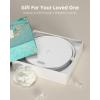 imageEZVALO Gift for Her Music Table Lamp with Wireless Charger 4 in 1 Touch Bedside Lamp Portable Bluetooth Speaker Phone Holder Dimmable LED Night Lights Birthday Gifts for Women Men Dad MomWhite