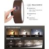 imageEZVALO LED Wall Mounted Lights 5500mAh Rechargeable Wall Sconces Lamp 3 Color Temps ampamp Remote and Touch Control 360Rotation Dimmable Cordless Wall Light for Bedroom Reading Study Bedside 2 PackBlack Walnut