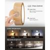 imageEZVALO LED Wall Mounted Lights 5500mAh Rechargeable Wall Sconces Lamp 3 Color Temps ampamp Remote and Touch Control 360Rotation Dimmable Cordless Wall Light for Bedroom Reading Study Bedside 2 PackWood