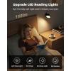 imageEZVALO LED Wall Mounted Lights 5500mAh Rechargeable Wall Sconces Lamp 3 Color Temps ampamp Remote and Touch Control 360Rotation Dimmable Cordless Wall Light for Bedroom Reading Study Bedside 2 PackBlack