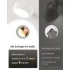 imageEZVALO LED Wall Mounted Lights 5500mAh Rechargeable Wall Sconces Lamp 3 Color Temps ampamp Remote and Touch Control 360Rotation Dimmable Cordless Wall Light for Bedroom Reading Study Bedside 2 PackWhite