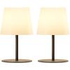 imageEZVALO Outdoor Cordless Table Lamp IP65 Waterproof 4500mAh Rechargeble Shower Lamp Dimmable Touch Lamp LED Night Light Lamp for Bathroom Patio Camping Restaurant Home1 PcsBlack