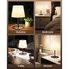 imageEZVALO Outdoor Cordless Table Lamp IP65 Waterproof 4500mAh Rechargeble Shower Lamp Dimmable Touch Lamp LED Night Light Lamp for Bathroom Patio Camping Restaurant Home1 PcsBlack
