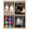 imageEZVALO Picture Lights for Wall 2000mAh Rechargeable Battery Magnetic Poster Lights with 3 Color Temps ampamp 12 RGB Remote Dimmable Timer Painting Light Wall Decor Light for Art Display Frame 6 PackWhite