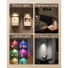 imageEZVALO Picture Lights for Wall 2000mAh Rechargeable Battery Magnetic Poster Lights with 3 Color Temps ampamp 12 RGB Remote Dimmable Timer Painting Light Wall Decor Light for Art Display Frame 6 PackBlack