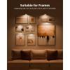 imageEZVALO Picture Lights for Wall 2000mAh Rechargeable Battery Magnetic Poster Lights with 3 Color Temps ampamp 12 RGB Remote Dimmable Timer Painting Light Wall Decor Light for Art Display Frame 6 PackGold