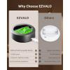 imageEZVALO Picture Lights for Wall 2000mAh Rechargeable Battery Magnetic Poster Lights with 3 Color Temps ampamp 12 RGB Remote Dimmable Timer Painting Light Wall Decor Light for Art Display Frame 6 PackBlack