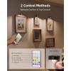 imageEZVALO Picture Lights for Wall 2000mAh Rechargeable Battery Magnetic Poster Lights with 3 Color Temps ampamp 12 RGB Remote Dimmable Timer Painting Light Wall Decor Light for Art Display Frame 6 PackBlack