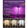 imageEZVALO Set of 2 Rechargeable Cordless Table Lamps Portable 6000mAh Outdoor Table Light3 Color ampamp RGB Color Changing Stepless Dimming Waterproof Table Lamp for HomeDinnerPatioRestaurantBarBlack