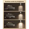imageEZVALO Spotlights Indoor with Remote 5500mAh Rechargeable Picture Lights Wireless LED Uplighting with TimerDimmable 3CCT Display Lights for Plant Painting Artwork Accent Lighting 2PackBlackWhite