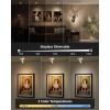 imageEZVALO Spotlights Indoor with Remote 5500mAh Rechargeable Picture Lights Wireless LED Uplighting with TimerDimmable 3CCT Display Lights for Plant Painting Artwork Accent Lighting 2PackBlackWhite